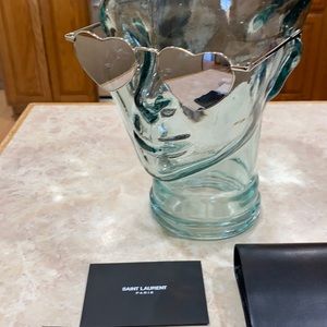 Saint Laurent Lou Lou Mirror Heart Sunglasses